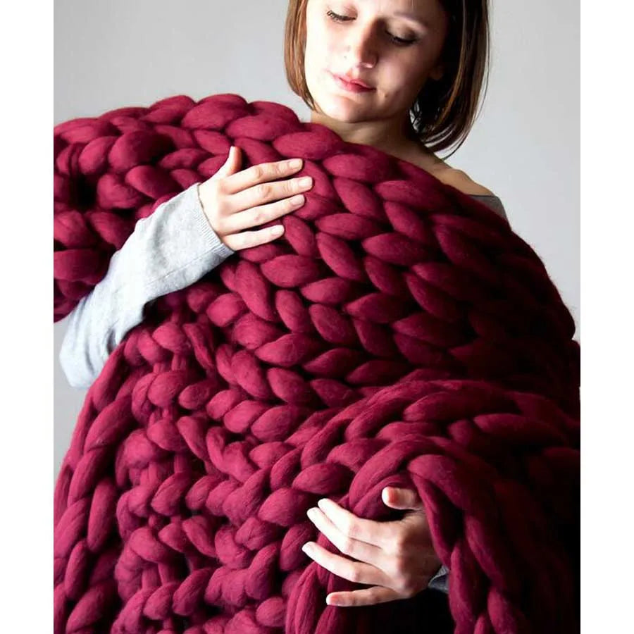 Luxe Chunky Merino Wool Blanket