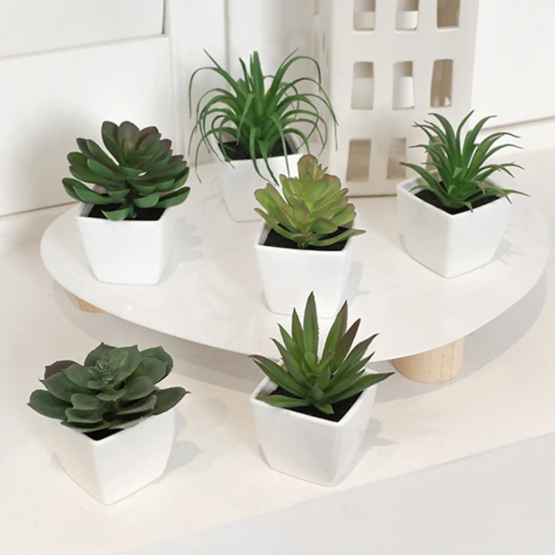 Chic Artificial Miniature Succulent Set