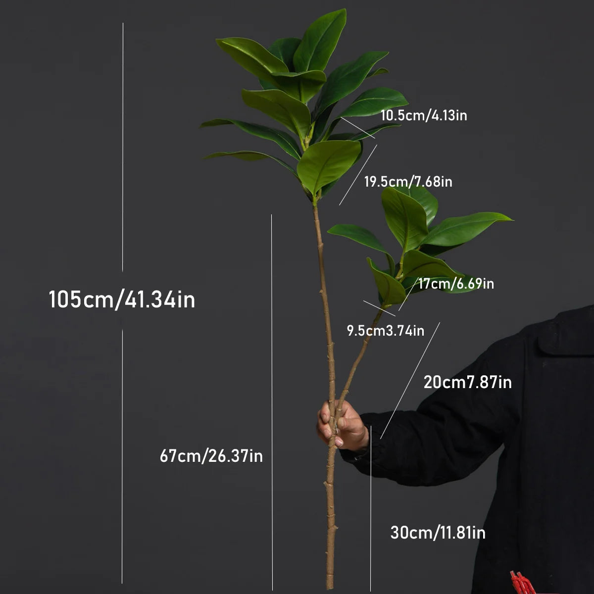 Premium Artificial Magnolia Branches 105cm