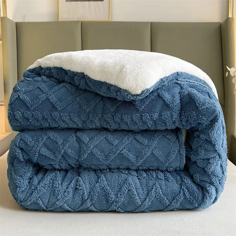 Luxe Artificial Lamb Cashmere Blanket