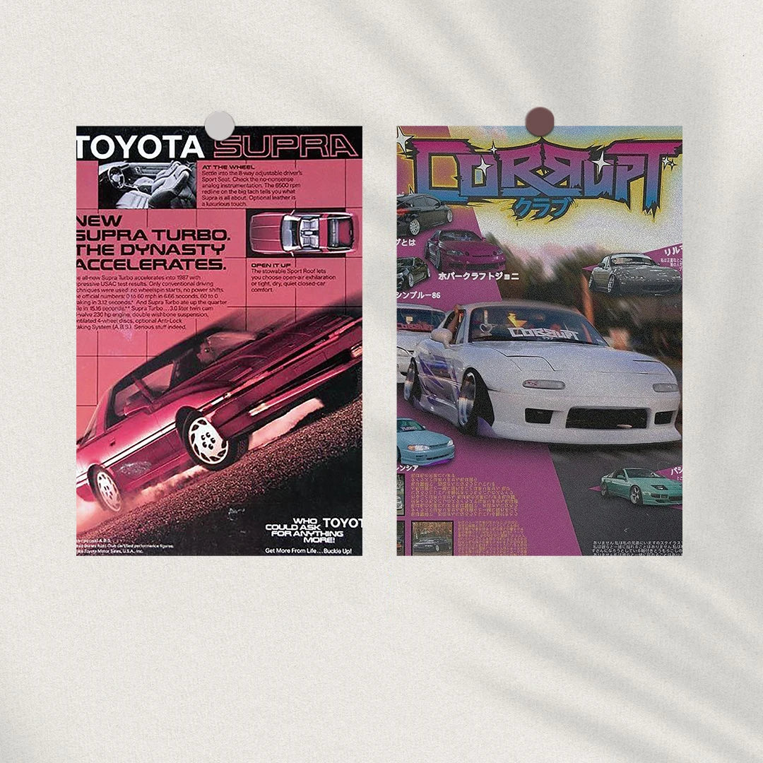 JDM Racing Car Posters Collection