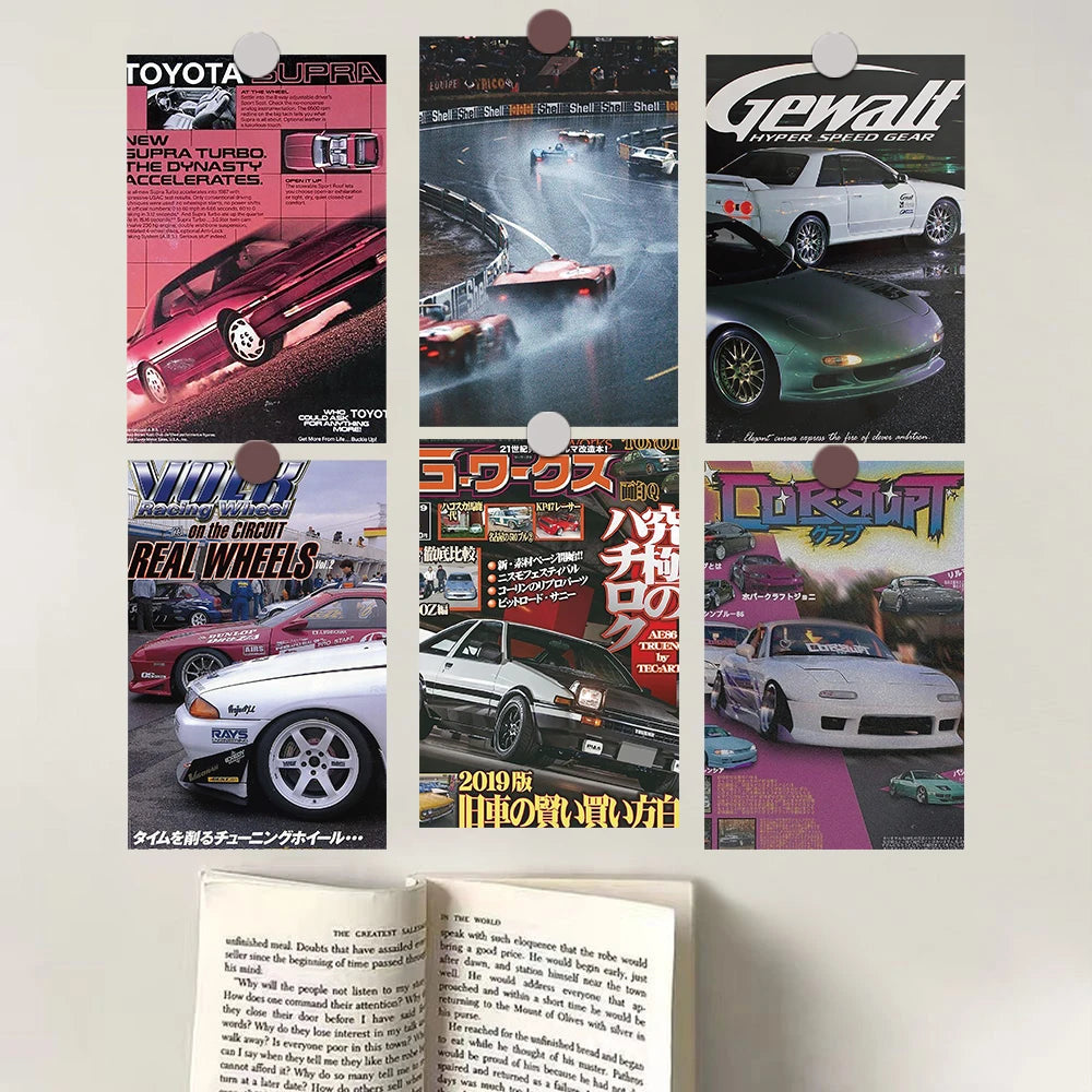 JDM Racing Car Posters Collection