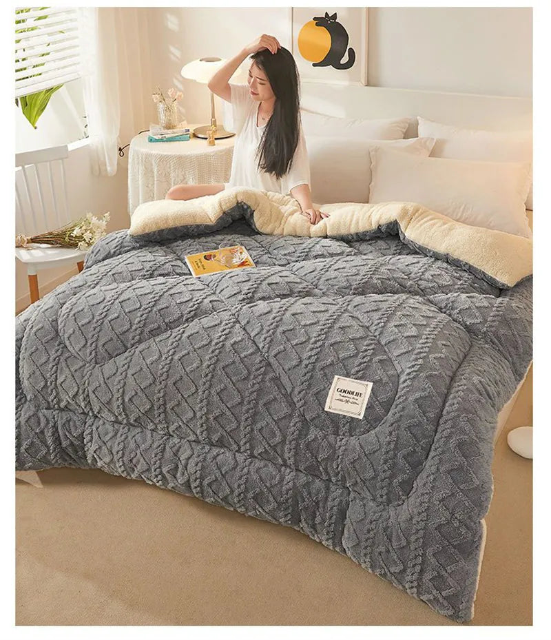 Luxe Artificial Lamb Cashmere Blanket