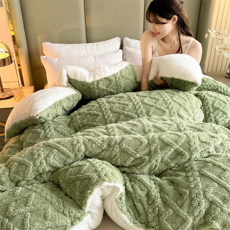 Luxe Artificial Lamb Cashmere Blanket