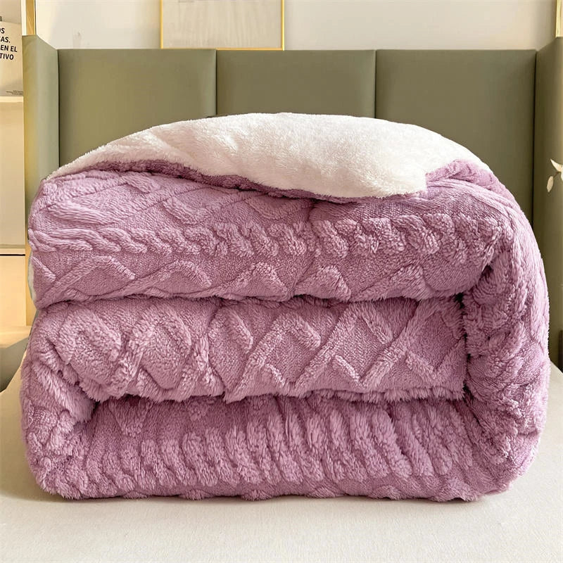 Luxe Artificial Lamb Cashmere Blanket