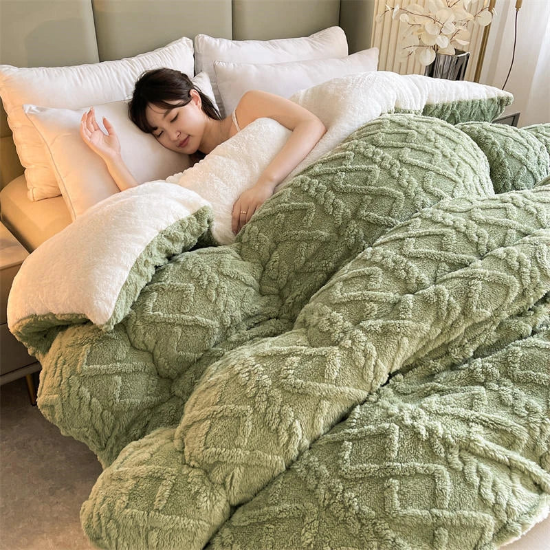 Luxe Artificial Lamb Cashmere Blanket