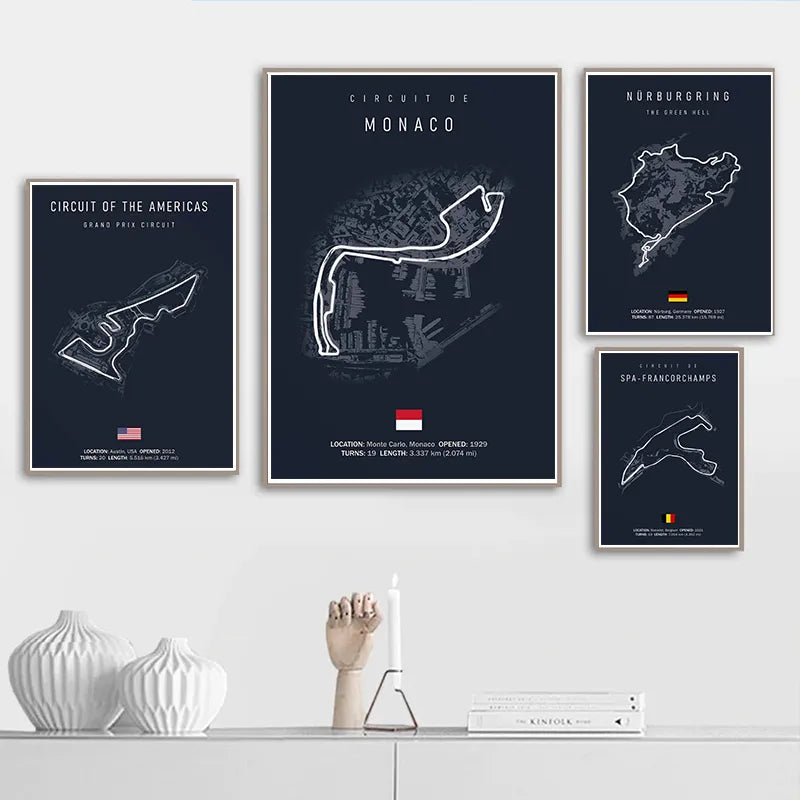 Racing Elegance: Formula 1 Canvas Art