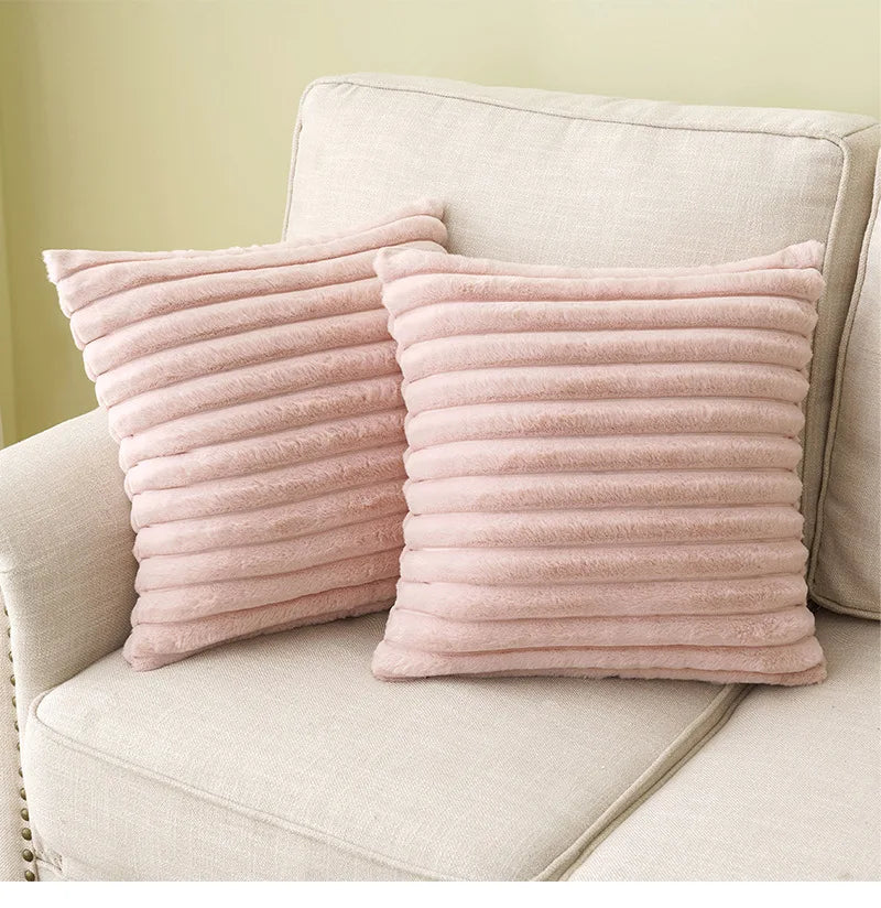 Luxe Winter Plush Pillow Cover