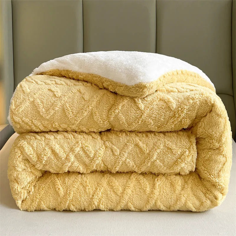 Luxe Artificial Lamb Cashmere Blanket