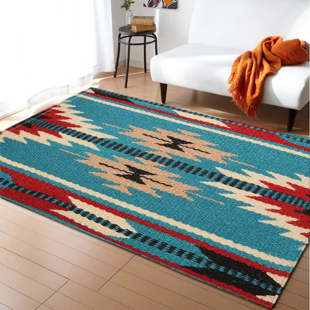 Persian Bloom: Luxe Abstract Area Rug