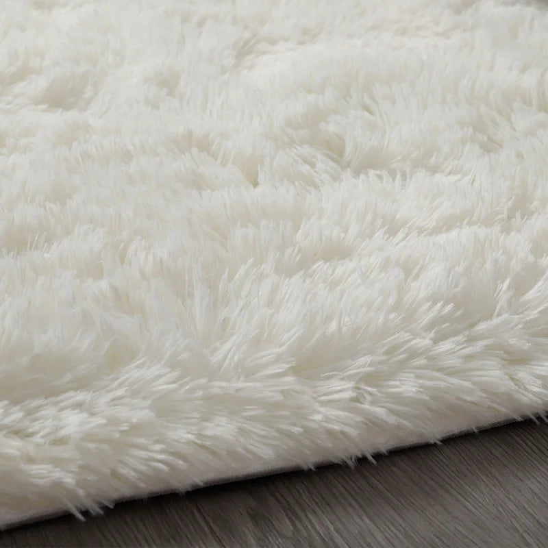 Luxe Gray Plush Rug