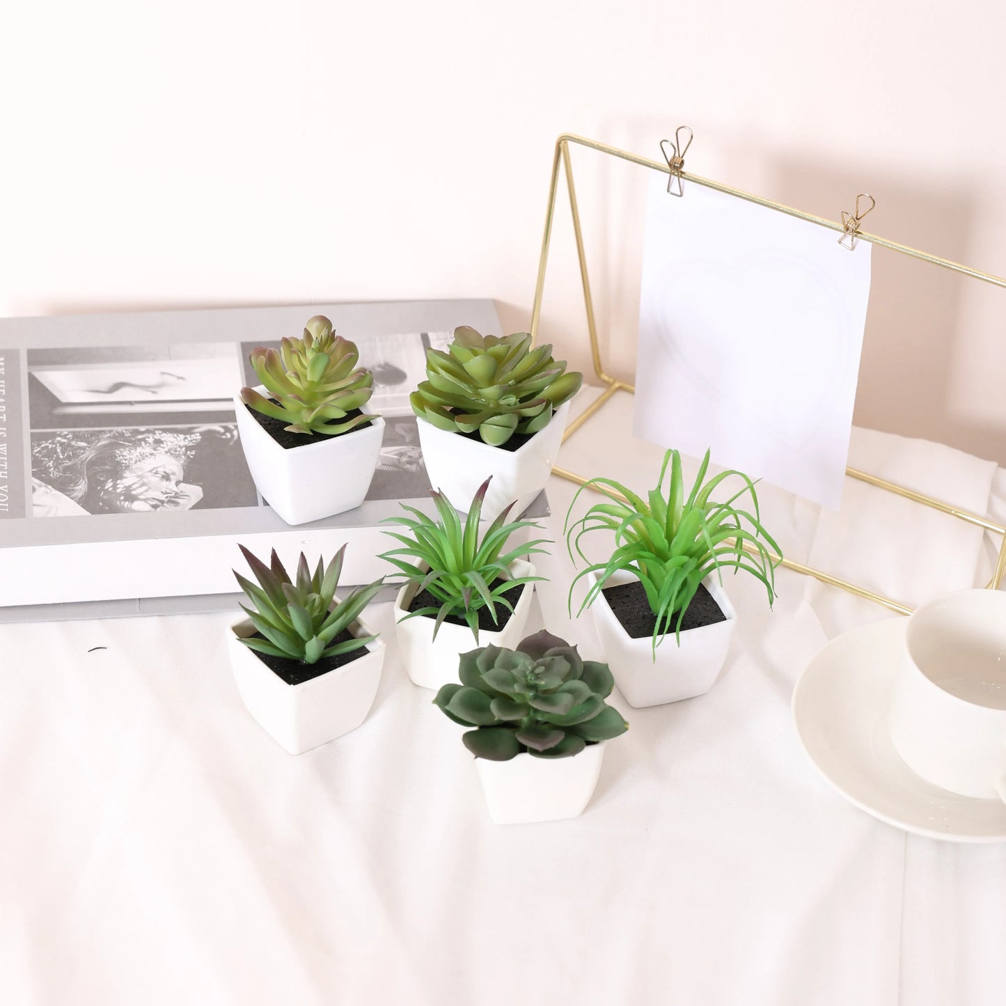 Chic Artificial Miniature Succulent Set